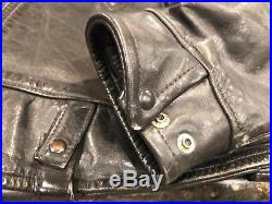Vintage Englesons California Horsehide Police Motorcyle Jacket, Buco, sz 42 NR