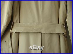 Vintage English Mens Original Grenfell Cloth Cotton Raincoat Coat Alpaca Vienna