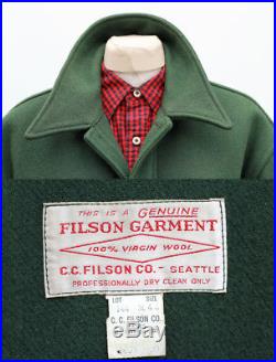 Vintage Filson Wool Coat Rustic Clothing Mens Jacket Small Medium Lumberjack
