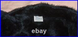 Vintage Ford Mustang Cobra Shelby Racing Jacket Blue Faux Fur Lined XL Med