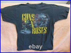 Vintage GUNS N ROSES Concert Shirt 1987 Banned Rape Scene Ultra Rare Original