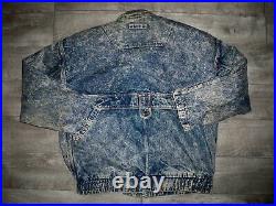 Vintage Giacca Athletica Lined Denim Jean Barn Trucker Jacket Coat Men's Size XL