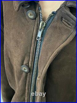 Vintage Giorgio Armani Le Collezioni Men's Sheepskin Leather Jacket L