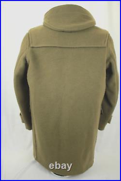 Vintage! Gloverall Olive Green Wool Duffle Toggle Coat Size XXL Vgc