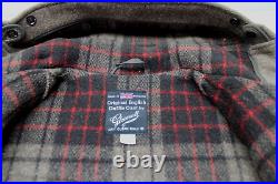 Vintage Gloverall Original English Duffle Coat Brown Wool Hooded Men's Size 40