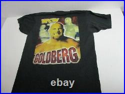 Vintage Goldberg WCW Rap T Shirt Wrestling 90s Screen Stars L WWF 2 Sides Large