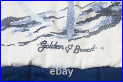 Vintage Golden Breed Surf Wear Vest Jacket Puffer Size Small Oversized Hang Ten
