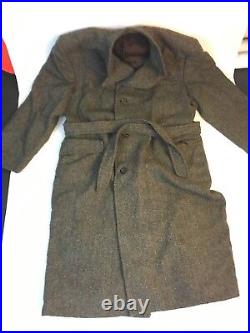 Vintage Harris Tweed Jacket Alexandre Of England Handwoven Wool Trench Overcoat