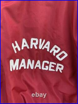 Vintage Harvard Manager Holvak Coughlan Sporting Goods Pullover Jacket Size M