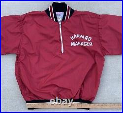 Vintage Harvard Manager Holvak Coughlan Sporting Goods Pullover Jacket Size M