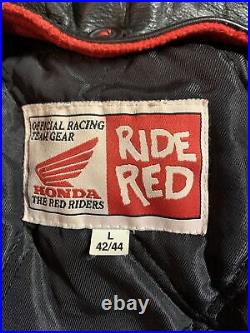 Vintage Honda Ride Red Lettermans Jacket