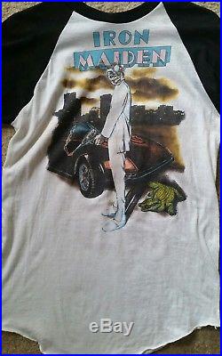 Vintage IRON MAIDEN t-shirt 1987 SOMEWHERE IN TIME TOUR in Florida