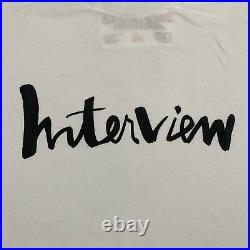 Vintage Interview Magazine Andy Warhol T-Shirt Retro Pop Art Hipster Tee