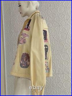 Vintage Iron On Patch Work Jacket-authentic 1970s-Rock And Roll-Hippie-Rare