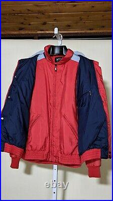 Vintage Jean Claude Killy Double Layer Colorblock Down Puffer Jacket France
