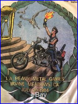 Vintage Judas Priest T-Shirt 1984 Los Angeles Metal Games Defenders Of The Faith