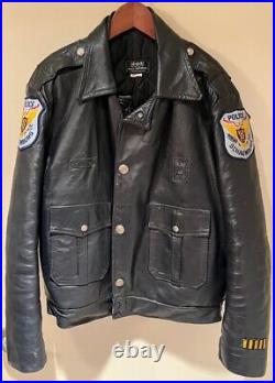 Vintage Kale Uniforms Policeman's Leather Jacket size 44L