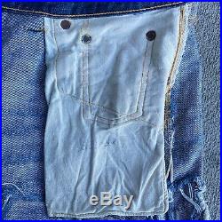 Vintage LEVIS 501XX 50s Big E Selveged Denim Jeans 34X29 Hidden Rivet Red Line