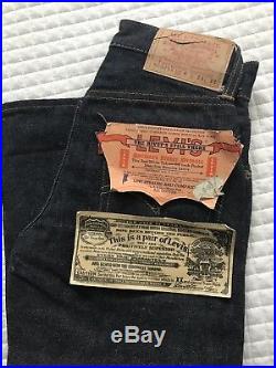 Vintage LEVIS 503ZXX Big EYouth Jeans, Redline, Jerky Patch, Deadstock-50-60s