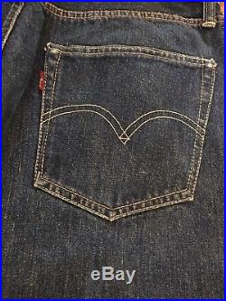 Vintage LEVI’S 501XX Original 1950’s W32 L32 BIG E Hidden Rivets Denim jeans