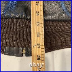 Vintage L. L. Bean Brown Leather Jacket Bummer A-2 G-1