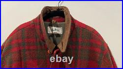 Vintage L. L Bean Plaid Red Zip Jacket