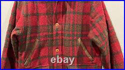 Vintage L. L Bean Plaid Red Zip Jacket