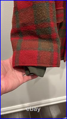 Vintage L. L Bean Plaid Red Zip Jacket