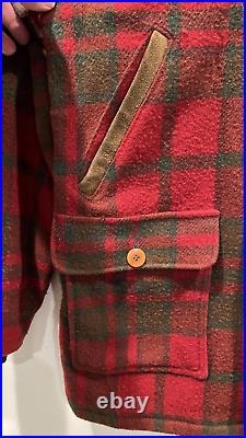 Vintage L. L Bean Plaid Red Zip Jacket