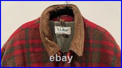 Vintage L. L Bean Plaid Red Zip Jacket