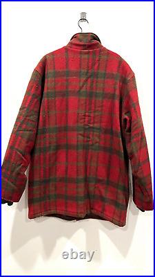 Vintage L. L Bean Plaid Red Zip Jacket