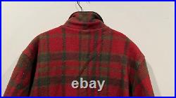 Vintage L. L Bean Plaid Red Zip Jacket