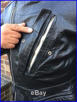 Vintage Leather Full Length Highwayman Motorbike Coat
