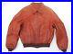 Vintage Leather Jacket Mens Size M L 60s 70s Hippie Goodfellas Orange Brown