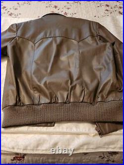 Vintage Leather Men's Jacket by Cutter Bill, 1970's high end western wear