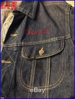Vintage Lee 101J Denim Jacket CHAIN STITCH Union Made Sanforized 38
