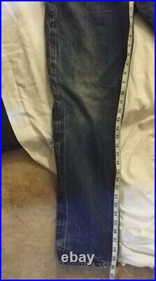 Vintage Levi' big E 501 jeans redline selvedge denim single stitch. Size w28 l29