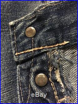 Vintage Levi's 501 Big E V Stitch Jeans Redline 60s 33/29 Actual