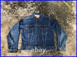 Vintage Levi's 557XX 1st Model Type-3 BigE 60's Jacket Blue Blue Indigo Size-42