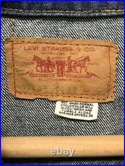 Vintage Levi's 70505 Big E Denim Jacket Size 42 z-3