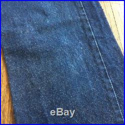 Vintage Levi's 70's 501 Selvedge Redline Denim Jeans #6 Button W34 L33