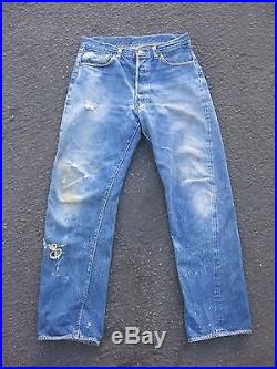 Vintage Levi’s BIG E Denim Jeans 34X32 Barn Find Work Pants