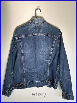 Vintage Levi's Big E 1960s Type 3 Trucker Jacket #524 Button Distresed USA