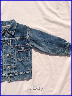 Vintage Levi's Big E second edition child denim jean jacket