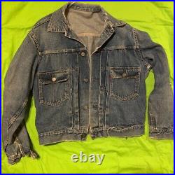 Vintage Levis 1950s Type 2 Denim Jacket Big E 50s Original