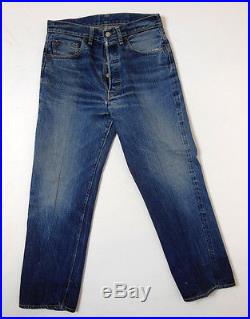 Vintage Levis 501XX Big E Redline Selvedge Hidden Rivets Denim Jeans