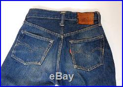 Vintage Levis 501XX Big E Redline Selvedge Hidden Rivets Denim Jeans Jerky Tag