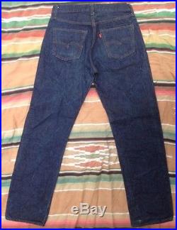 Vintage Levis 501 Redline Selvedge #6 Dark Indigo Jeans 32 x 32