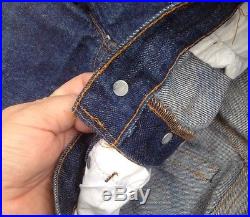 Vintage Levis 501 Redline Selvedge #6 Dark Indigo Jeans 32 x 32