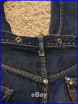 Vintage Levis 501 S Big E Redline Jeans W36 L 32 Distressed (men's) Blue